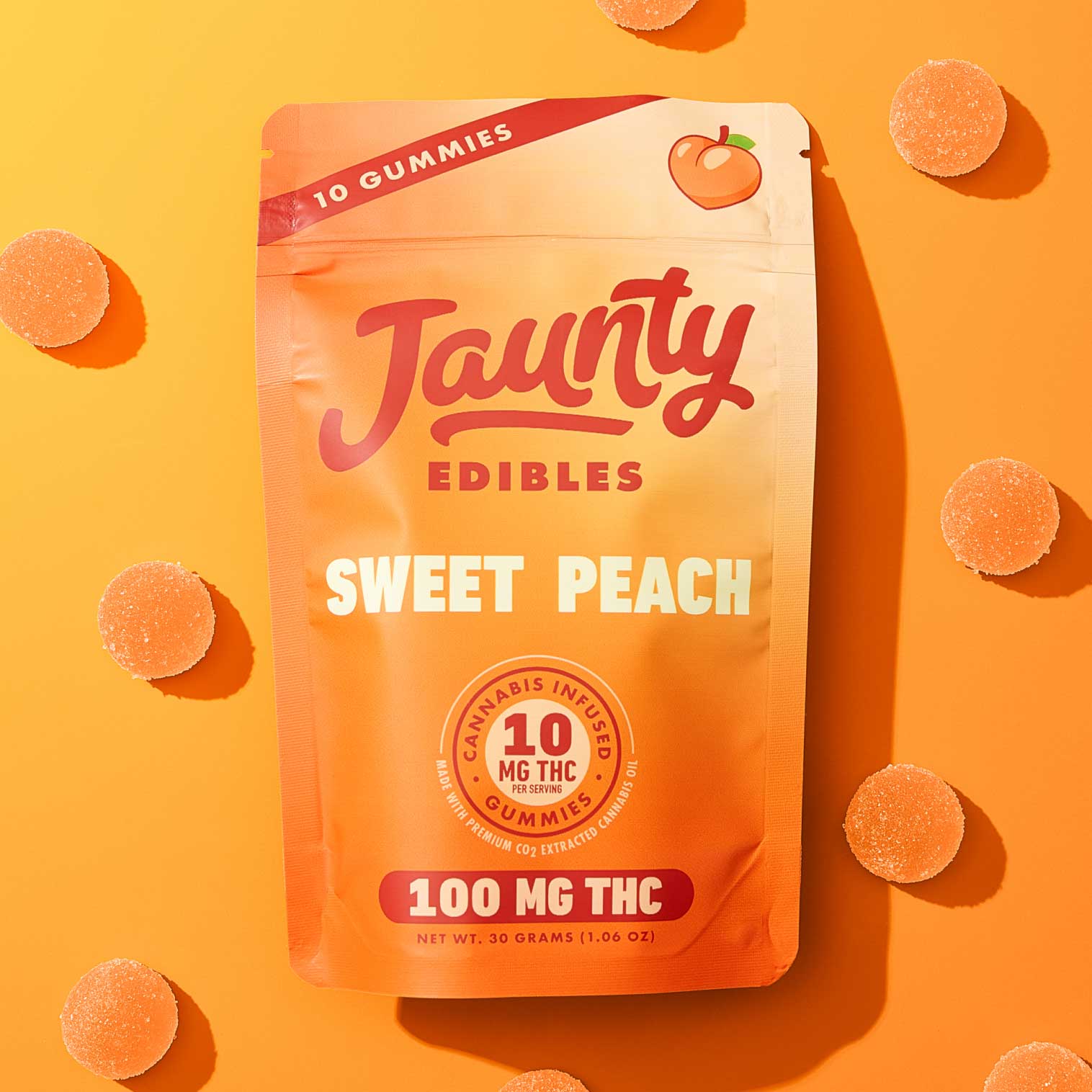 Jaunty Sweet Peach Gummies