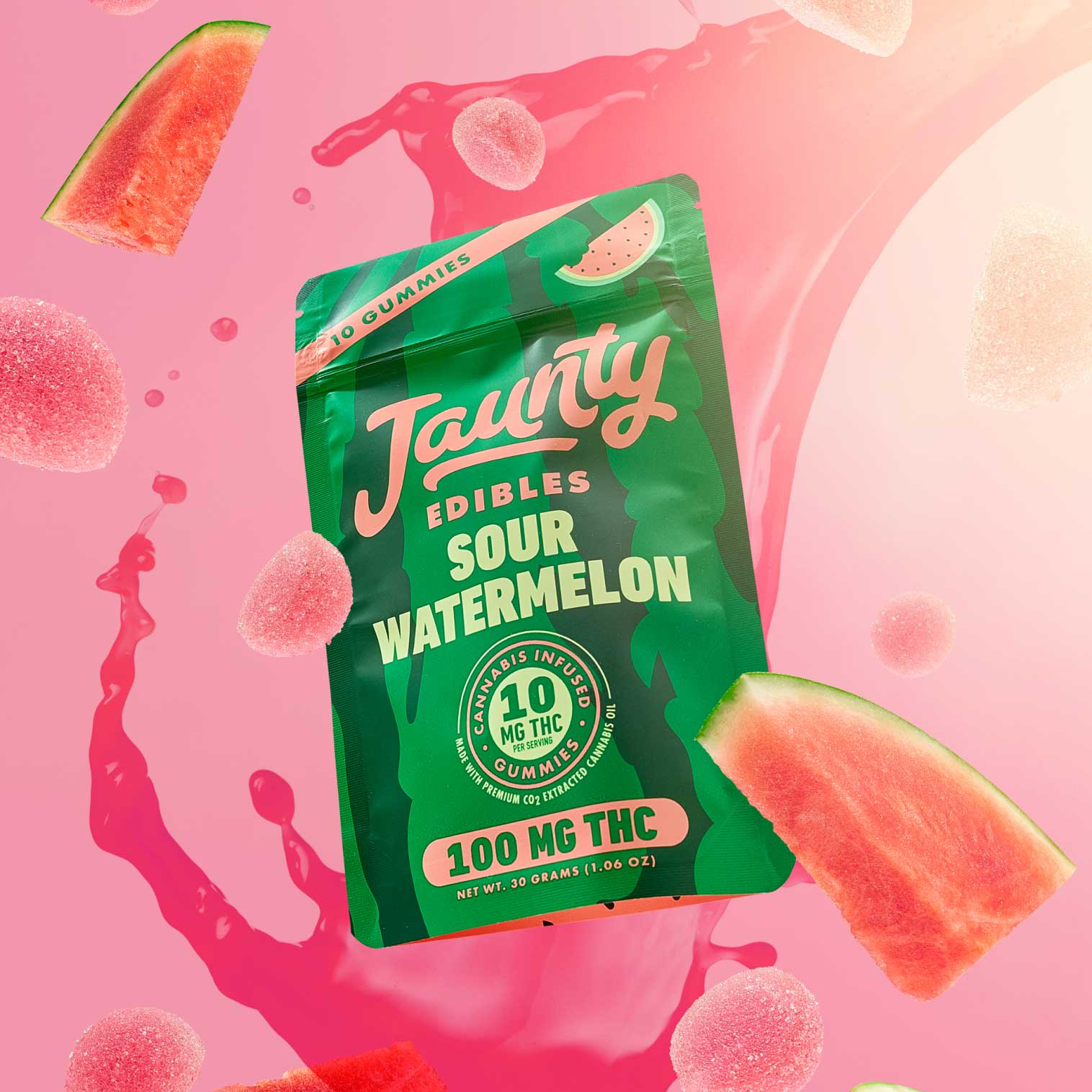 Jaunty Sour Watermelon Gummies