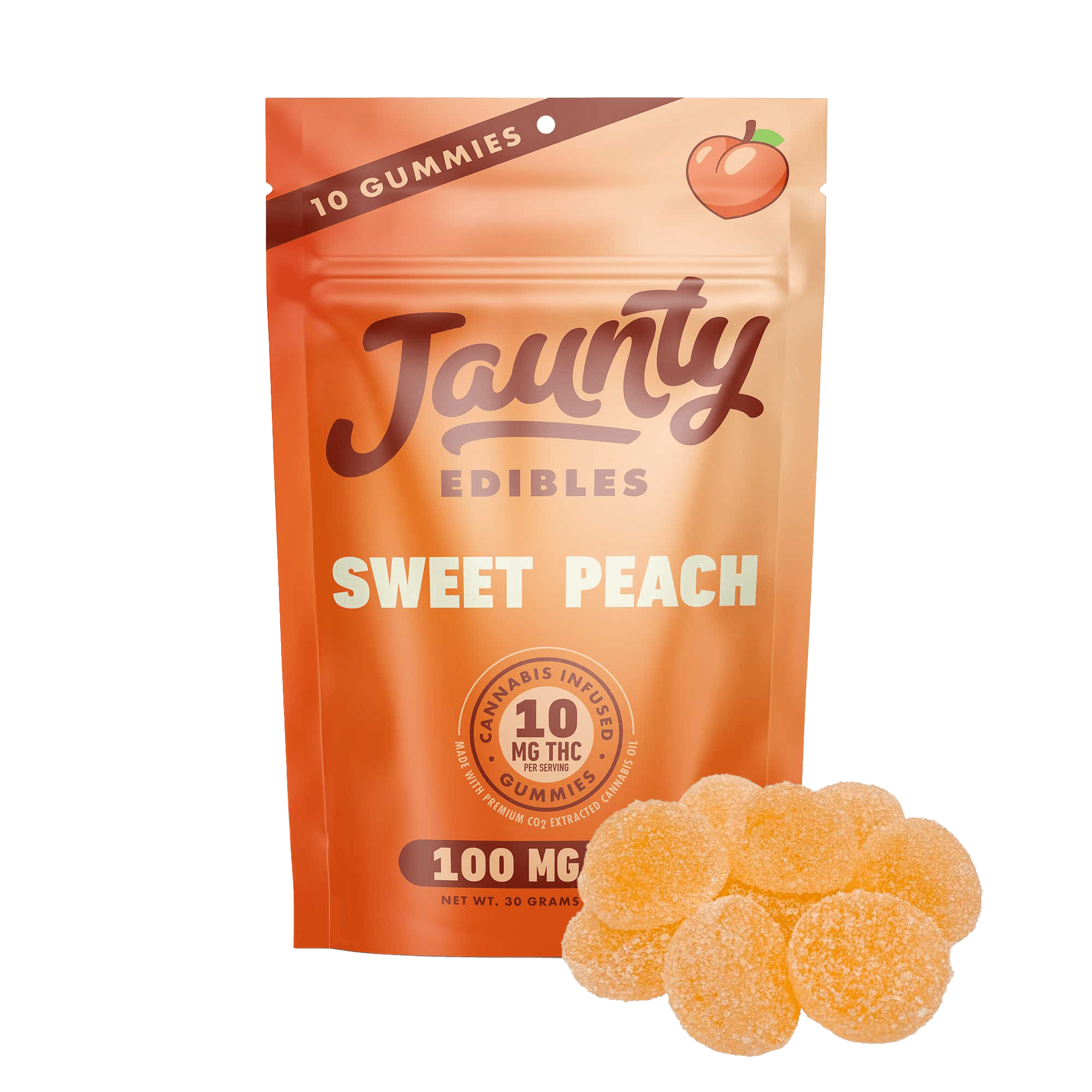 Jaunty Sweet Peach Edibles