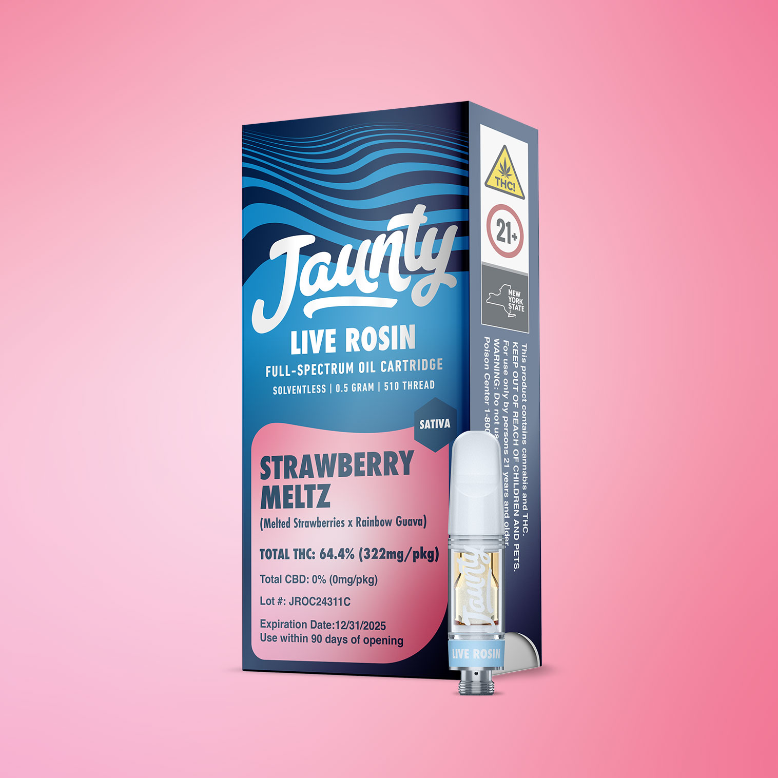 Strawberry Meltz Live Rosin Cartridge