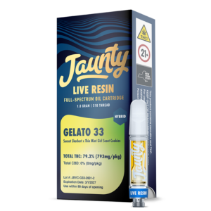 Jaunty Gelato 33 Live Resin Cartridge