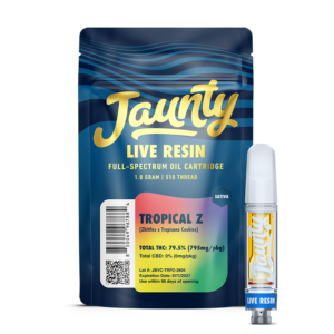 Jaunty Tropical Z Live Resin Vape Cartridge